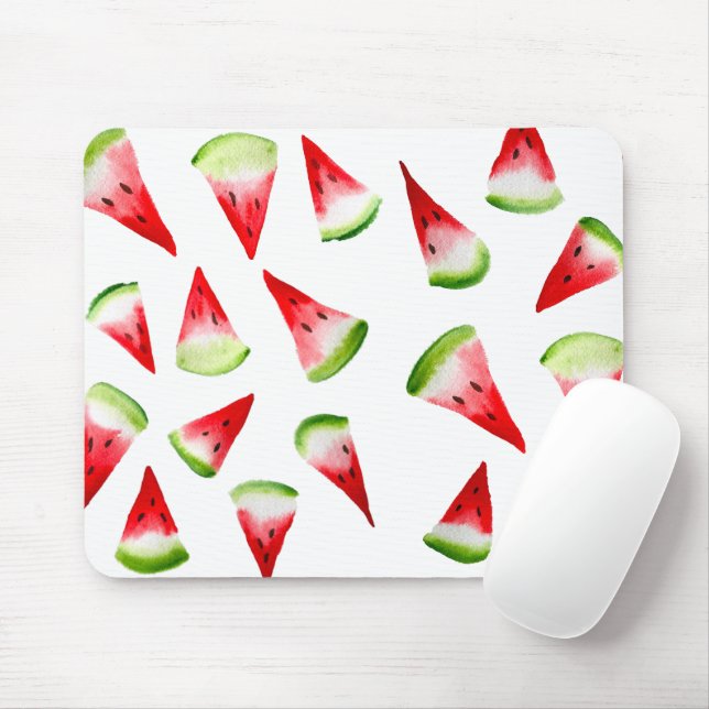 Mousepad Fruta de aquarela de melancia (Com mouse)