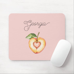Mousepad Fruta de Coração Pêssego da Geórgia