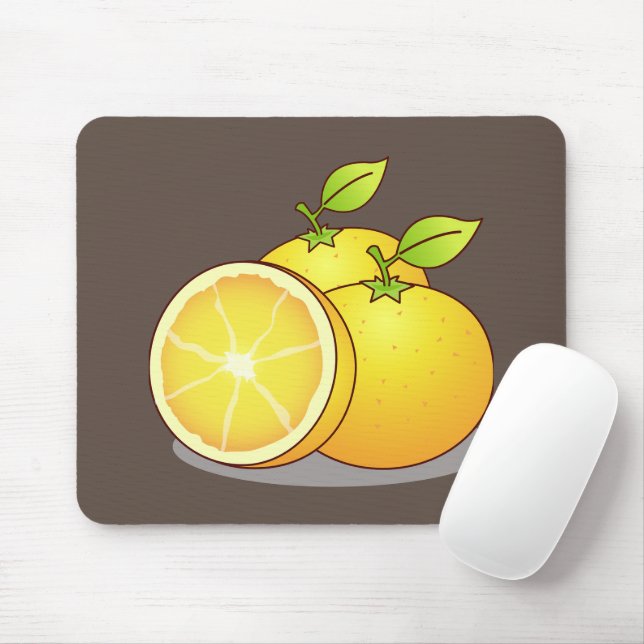 Mousepad Fruta de diversão Juicy Orange (Com mouse)