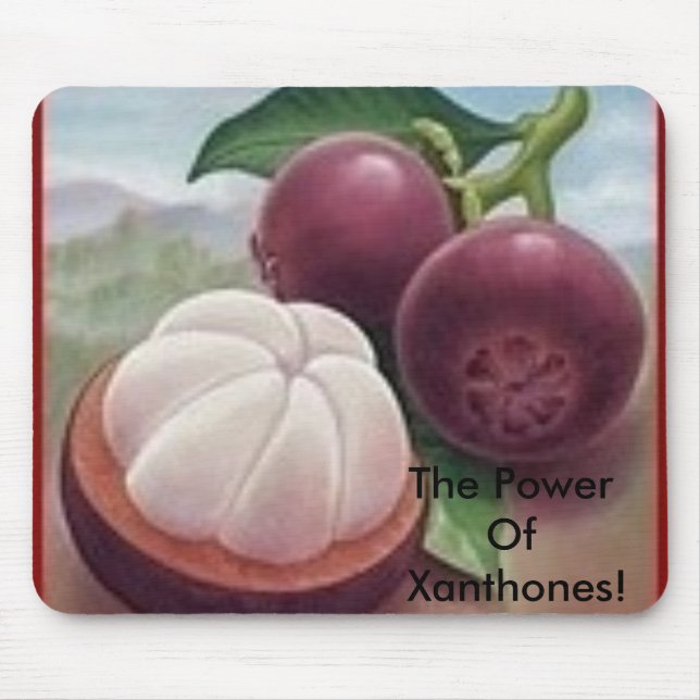 Mousepad Fruta do mangustão, o poder de Xanthones! (Frente)
