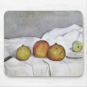 Mousepad Fruta em um pano, c.1890 de Paul Cezanne