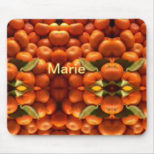 Mousepad Fruta laranja simples adicionar nome mínimo person