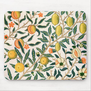 Mousepad Fruta William Morris Pomegranate Ornamento Branco