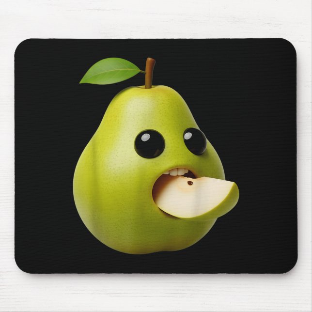 Mousepad Frutas de Nicho Pérola Engraçada Meme Rotação Cere (Frente)