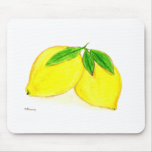 Mousepad Frutas impressão amarelas limões