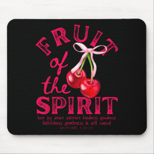 Mousepad Fruto Do Espírito Cristão Coquette Laço Rosa Ch