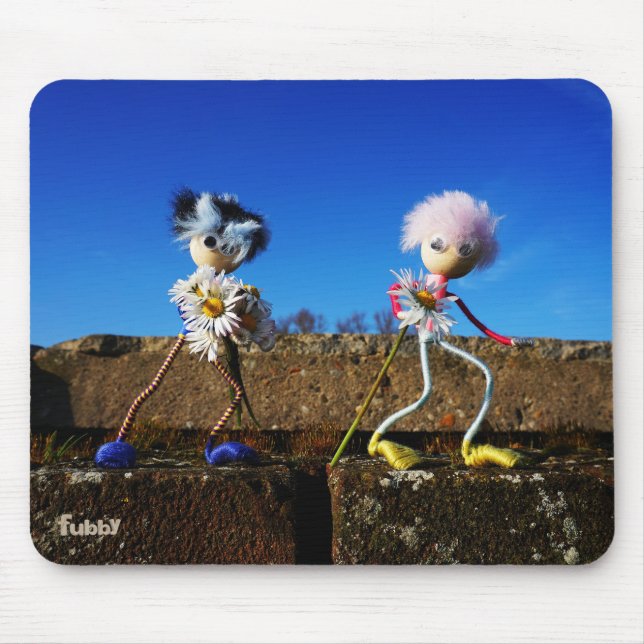 Mousepad Fubby's die elkaars Valentijn zijn. (Frente)