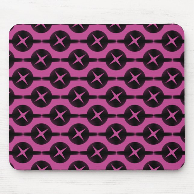 Mousepad Fuchsia Círculos Pouco Frequentes (Frente)
