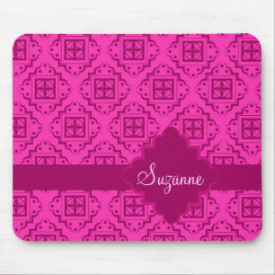 Mousepad Fúchsia rosa e magenta árabe esque marroquino