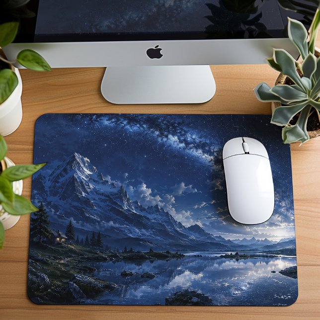 Mousepad Fuga do Lago da Montanha Estrelada (Criador carregado)