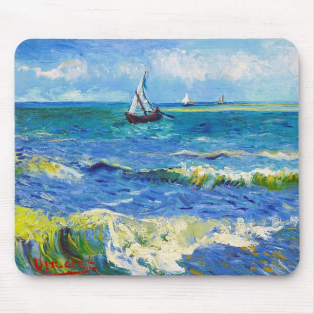 Mousepad Fuga em Saintes-Maries Vincent Van Gogh (Frente)