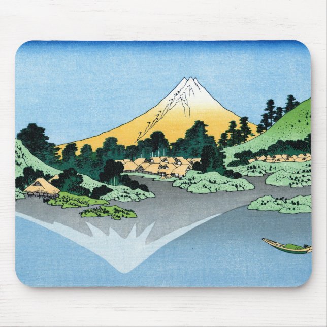 Mousepad Fuji reflete no lago Kawaguchi Hokusai (Frente)