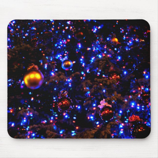 Mousepad Fulgor azul do feriado (Frente)