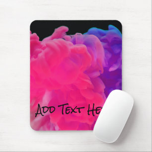 Mousepad Fumaça digital rosa e roxa