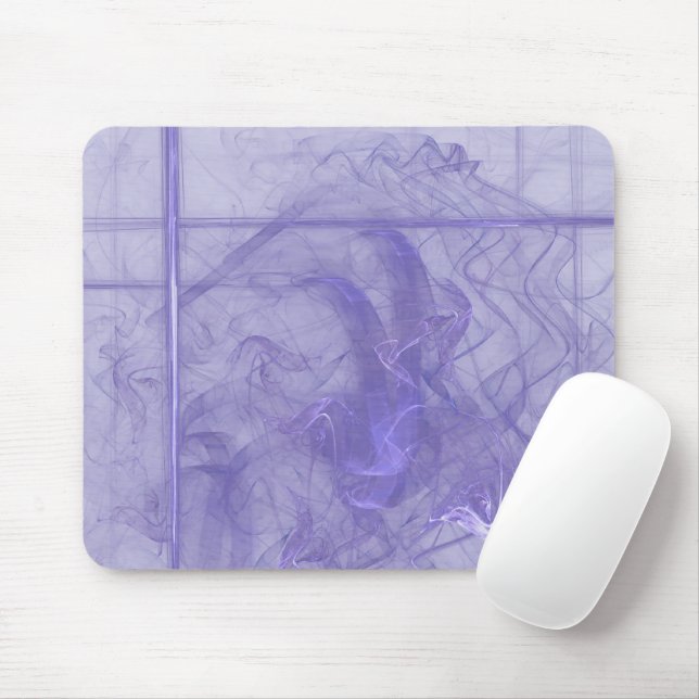 Mousepad Fumaça Sobre Violeta (Com mouse)