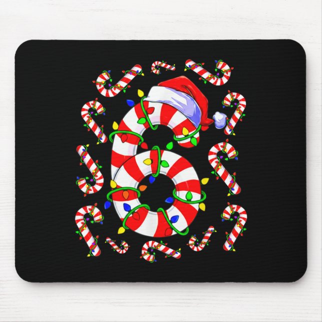 Mousepad Fun Six Seven 6 7 Meme Design Couples Christmas Ca (Frente)