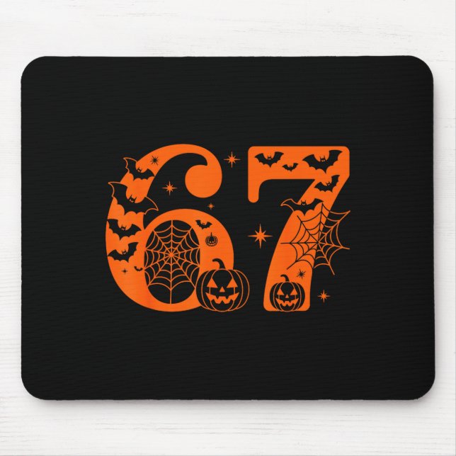 Mousepad Fun Six Seven 6 7 Meme Design Couples Halloween  (Frente)