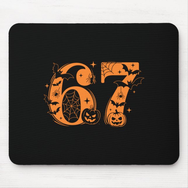 Mousepad Fun Six Seven 6 7 Meme Design Couples Halloween Lo (Frente)