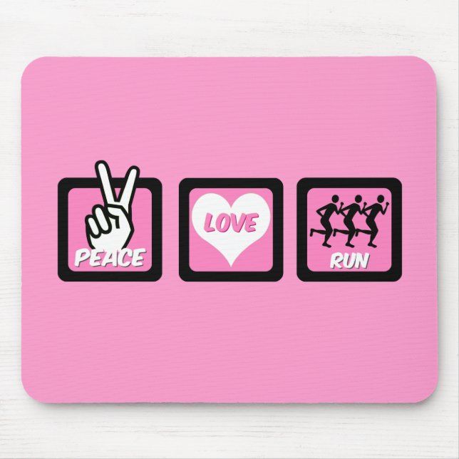 Mousepad Funcionamento do amor da paz (Frente)