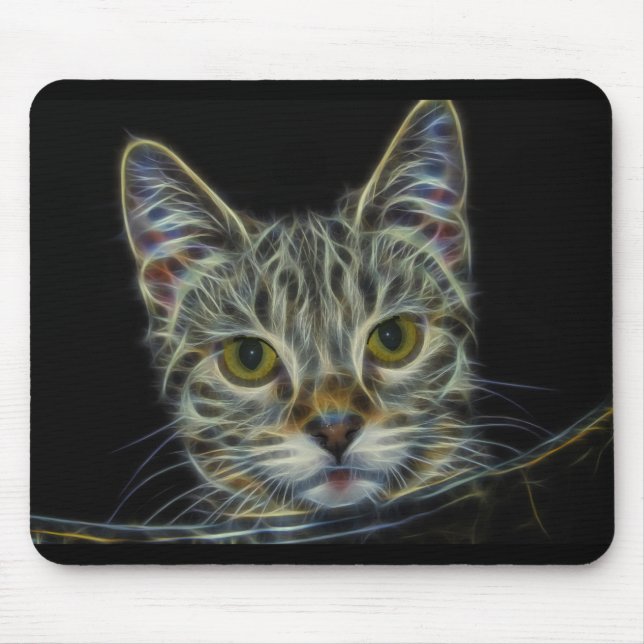 MOUSEPAD FUNDO-681584 CAT DIGITAL FLAMES ART FUNDO W (Frente)