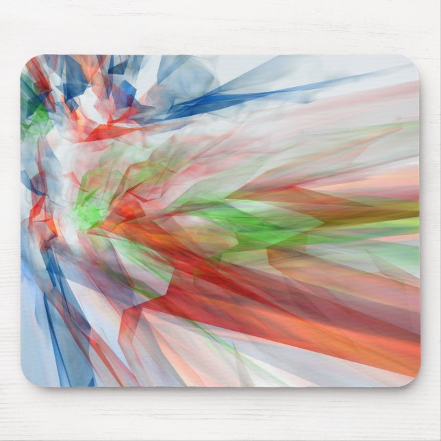 Mousepad Fundo abstrato com cristais coloridos (Frente)