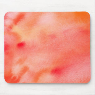 Mousepad Fundo abstrato da aguarela - laranja