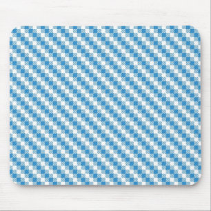 Mousepad fundo Azul-branco dos quadrados