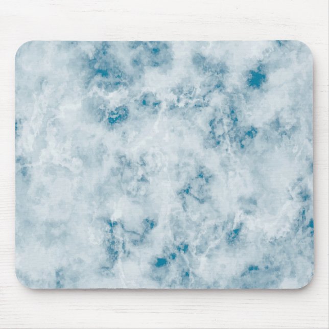Mousepad Fundo azul de mármore da textura (Frente)