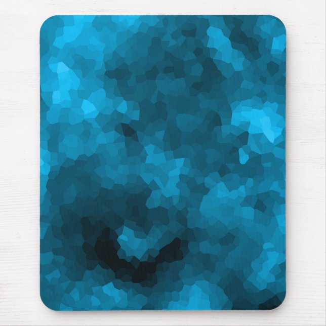 Mousepad Fundo azul poligonal abstrato (Frente)