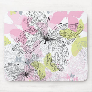 Mousepad Fundo com borboleta
