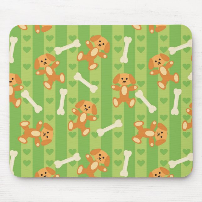 Mousepad fundo com cães e ossos (Frente)