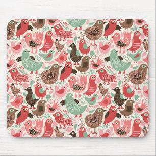 Mousepad fundo com pássaros bonitos