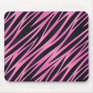 Mousepad Fundo cor-de-rosa da listra da zebra