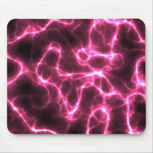 Mousepad fundo cor-de-rosa do relâmpago