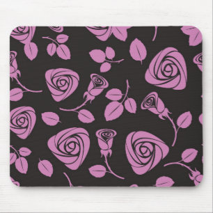 Mousepad Fundo cor-de-rosa floral