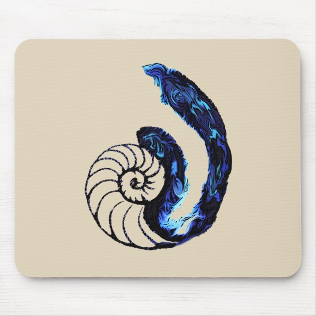 Mousepad Fundo customizável do preto do órfão do tatuagem (Frente)