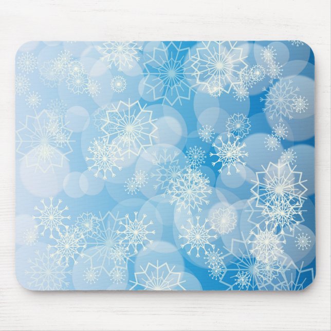 Mousepad Fundo de flocos de neve (Frente)