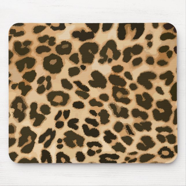 Mousepad Fundo de Impressão do Leopardo (Frente)