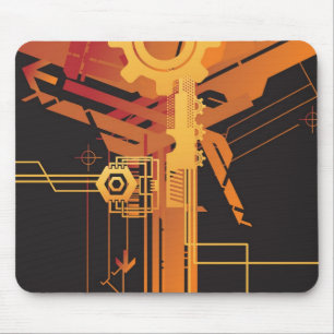 Mousepad Fundo de intervalo mínimo técnico
