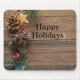 Mousepad fundo de madeira com pínus