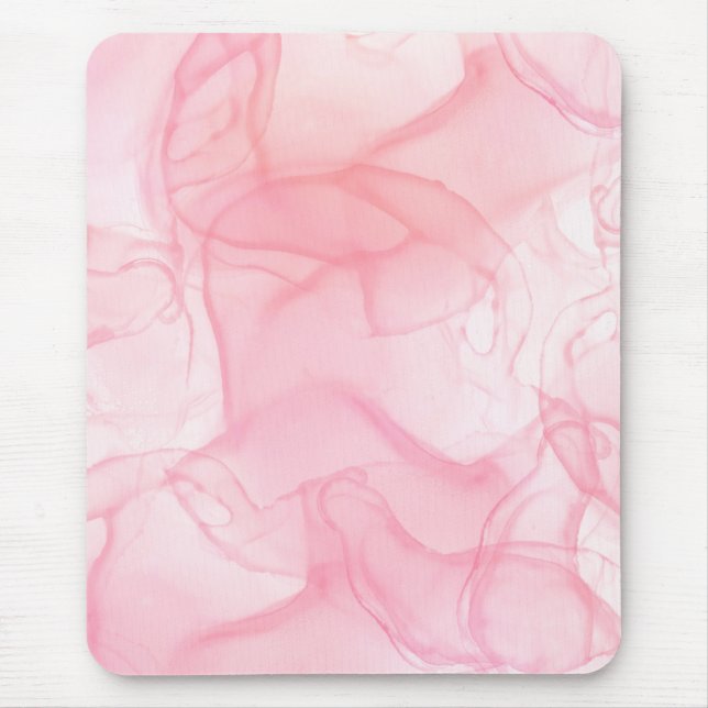 Mousepad Fundo de mármore rosa, bloco de fundo de arte flui (Frente)