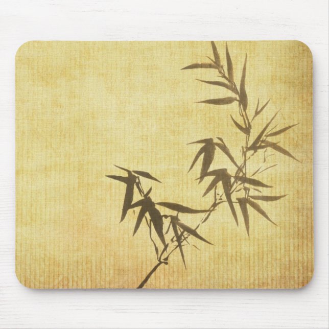 Mousepad Fundo de papel de bambu manchado Grunge (Frente)
