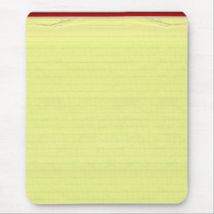 Mousepad Fundo de Papel Escolar Vinculado Amarelo