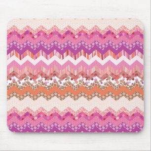 Mousepad Fundo de ziguezague rosa