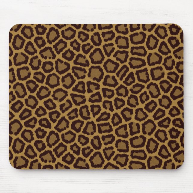 Mousepad Fundo do azulejo com uma pele do leopardo (Frente)