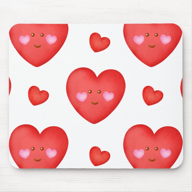 Mousepad Fundo do Dia dos Namorados com Coração Amor (Frente)