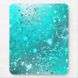 Mousepad Fundo do Mint Turquoise Foil