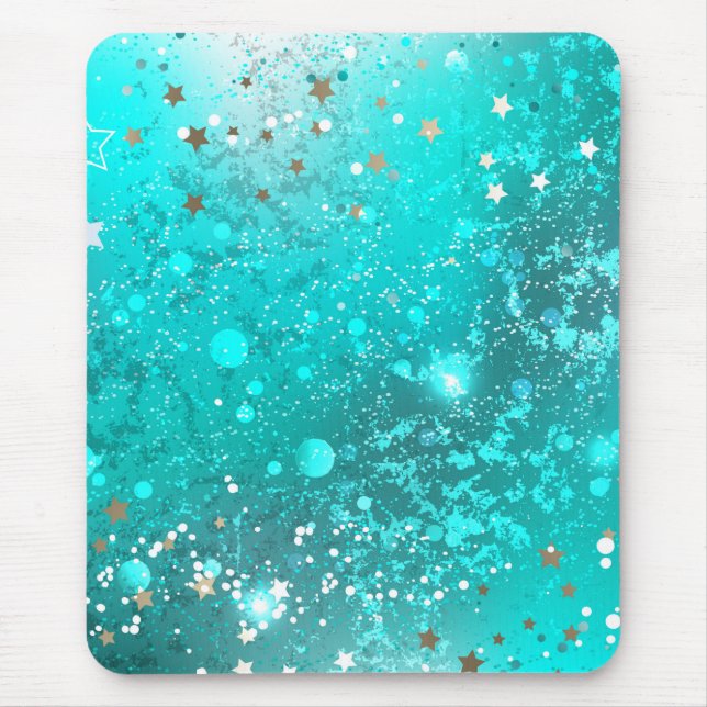 Mousepad Fundo do Mint Turquoise Foil (Frente)