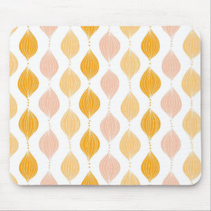 Mousepad fundo do padrão de log do ouro Abstrato