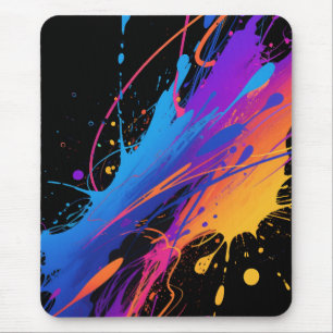 Mousepad Fundo do Tabuleiro de Tinta Colorida abstrato